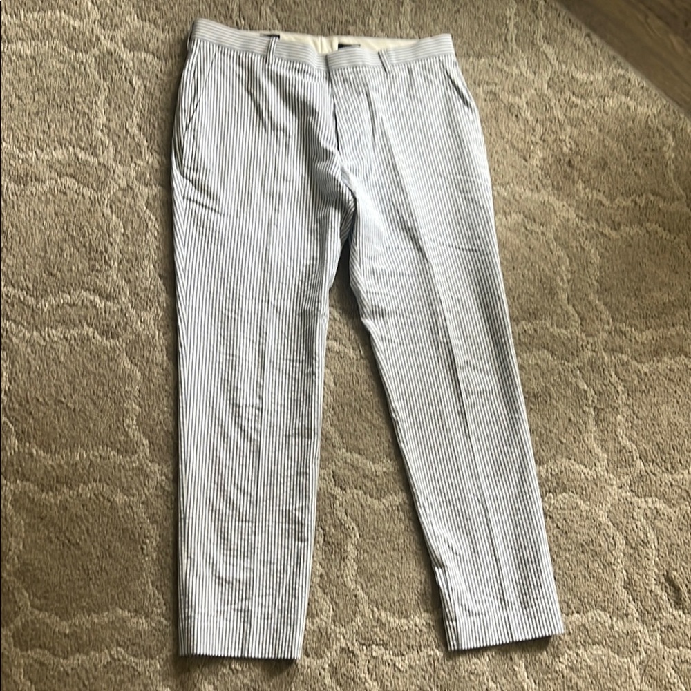 J. Crew Gray Chinos Lightweight Cotton Blend